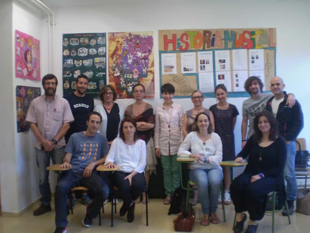 participantes en la reunión final del proyecto erasmus (Fotografía: C.E.S. Valle de Benasque)