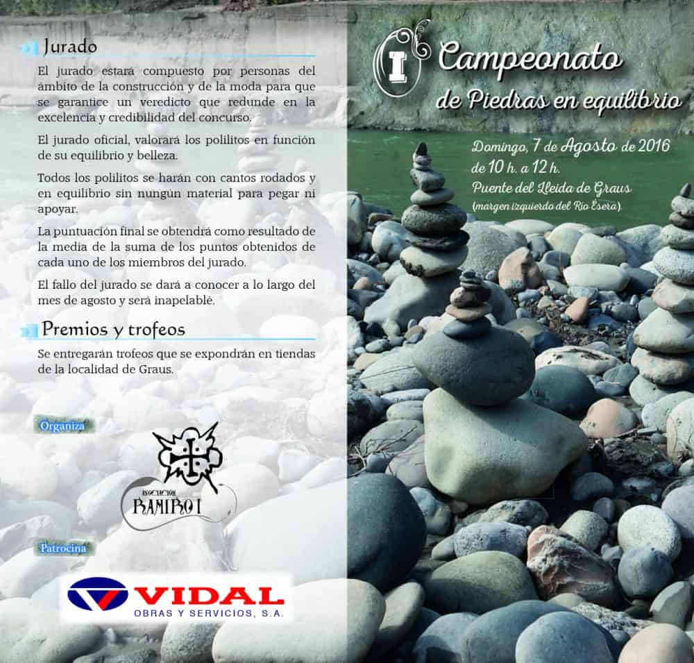 Primer Campeonato del Mundo de Piedras en Equilibrio en Graus