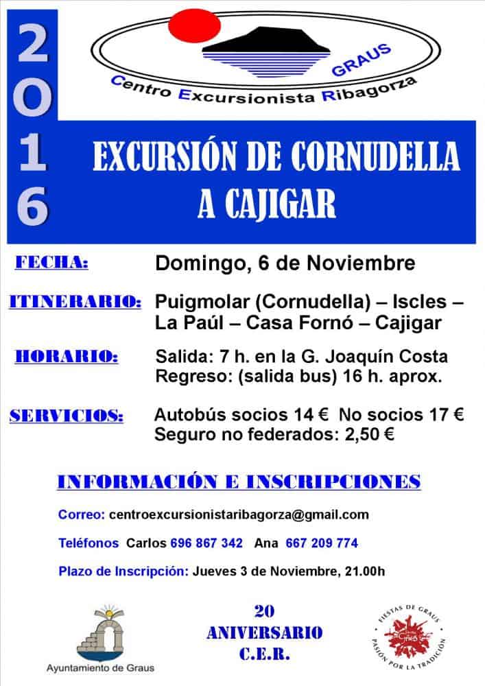 cartel de la excursión