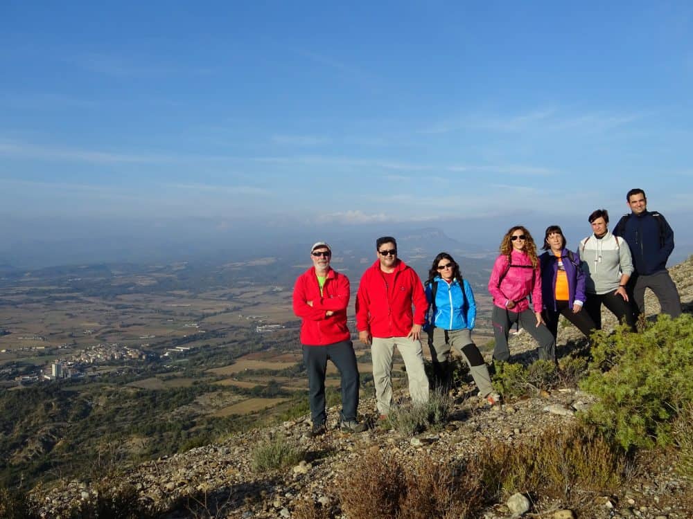 Miembros del CER en la sierra de capella (Fotografía: Carlos Bravo)