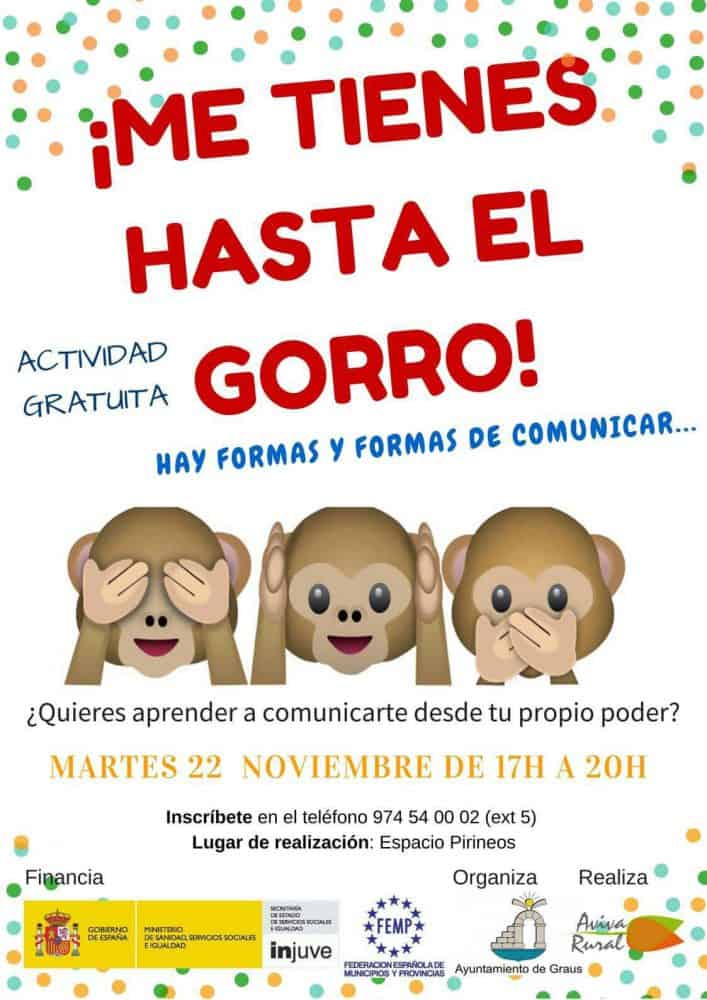 cartel de la actividad