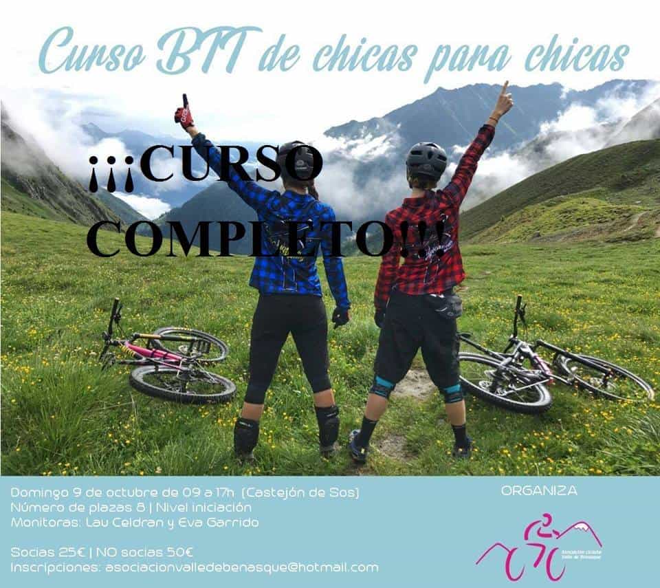 Curso de BTT de chicas para chicas en Castejón de Sos
