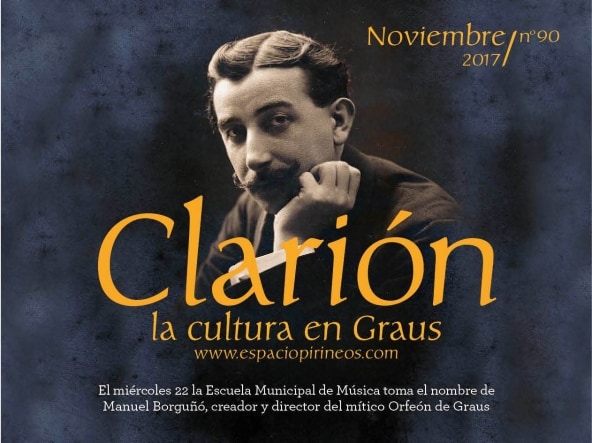 poratada del folleto informativo clarión con la programación cultural de noviembre