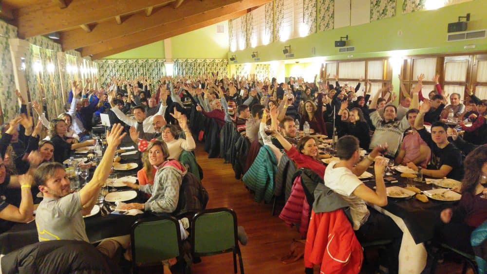 participantes en el encuentro de voluntarios (Fotografía: Servicio especial)