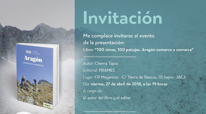 JACA: Presentación libro “100 cimas, 100 paisajes. Aragón comarca a comarca” en la sede de Mayencos