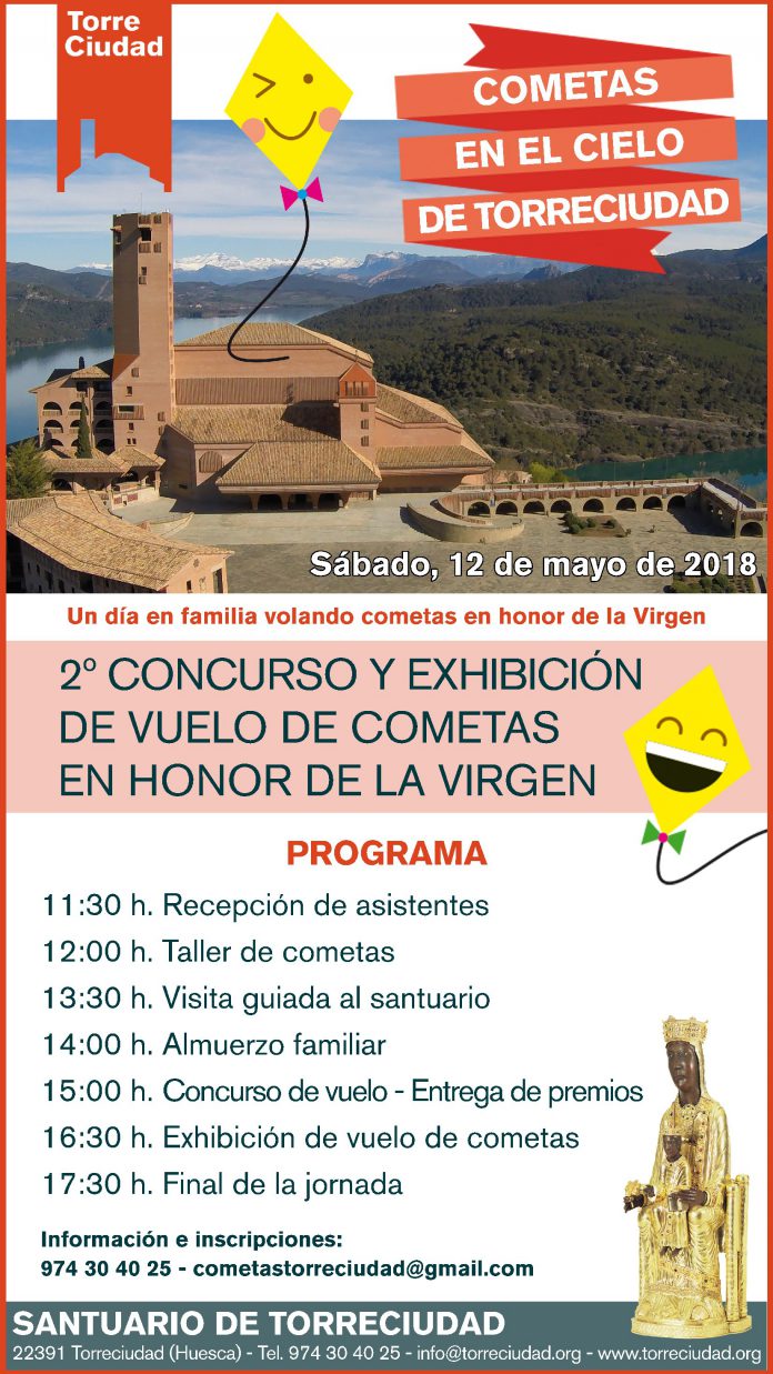 cartel de la jornada de cometas en Torreciudad 2018