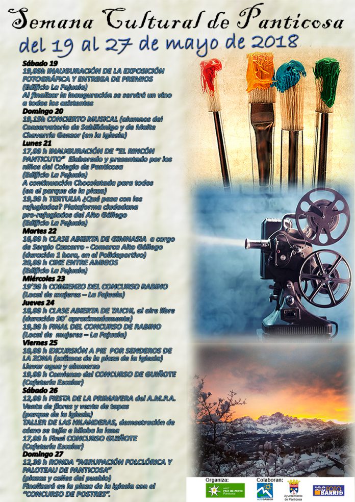 cartel enviar PANTICOSA SEMANA CULTURA