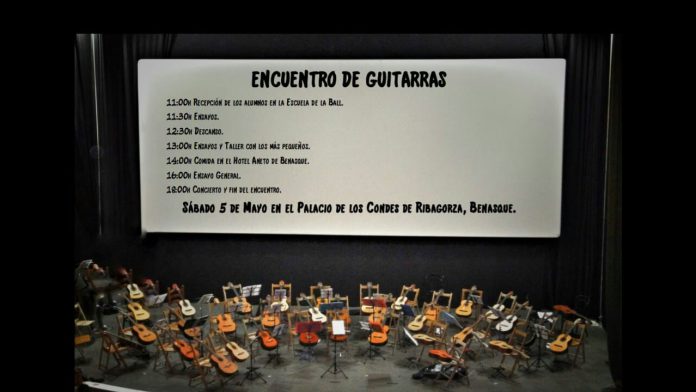 Cartel del encuentro de guitarras en Benasque