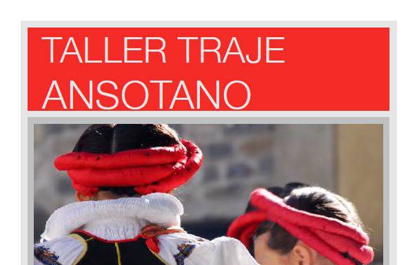ANSÓ: Taller de Traje Ansotano «La cuerda: bolillo y tricot»