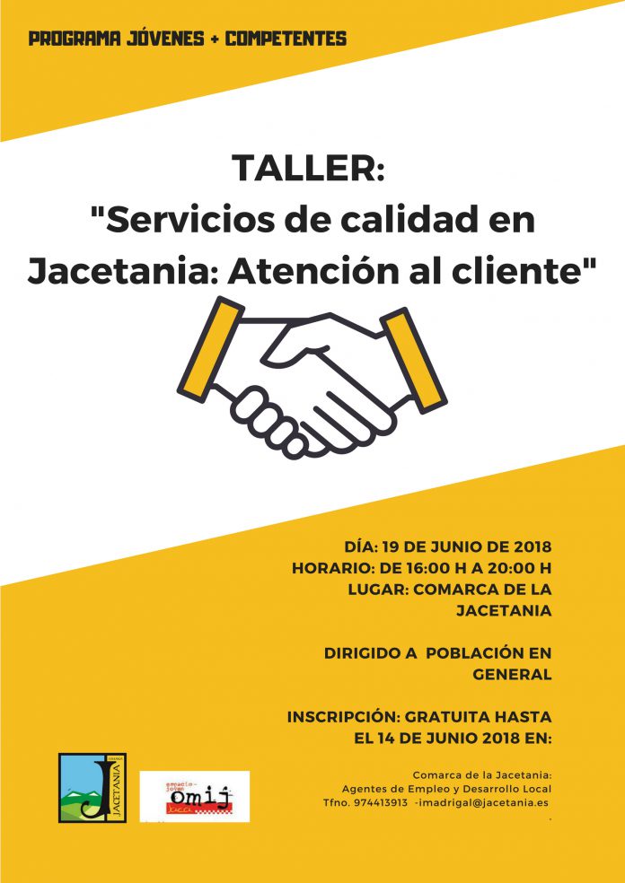 CARTEL TALLER_ _Servicios de calidad en Jacetania_ atención al cliente_