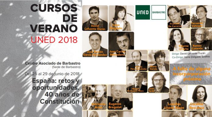 Carolina Bescansa, Edurne Uriarte, Mario Garcés y Alfredo Pérez Rubalcaba en el curso de la Uned «España: retos y oportunidades»·