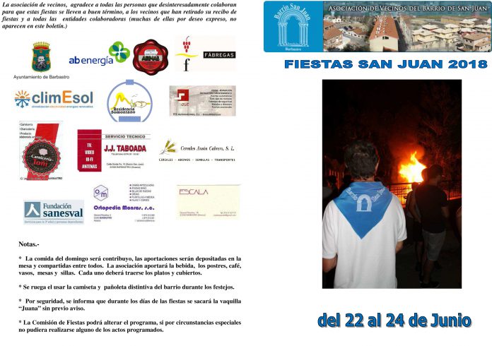 Fiestas San Juan 2018