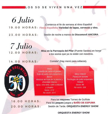SABIÑÁNIGO: Agenda del fin de semana 6-8 julio