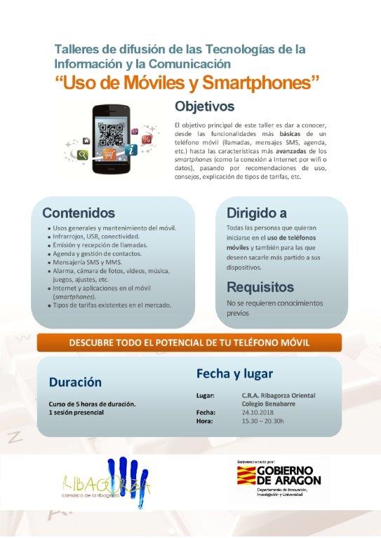 Taller sobre los móviles en Benabarre