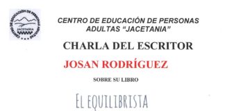 JACA: Charla del escritor Josán Rodríguez sobre su libro «El equilibrista»
