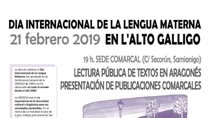 SABIÑÁNIGO: Celebración del Día de la Lengua Materna