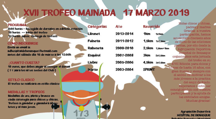 Trofeo Mainada de esquí nórdico en los Llanos del Hospital