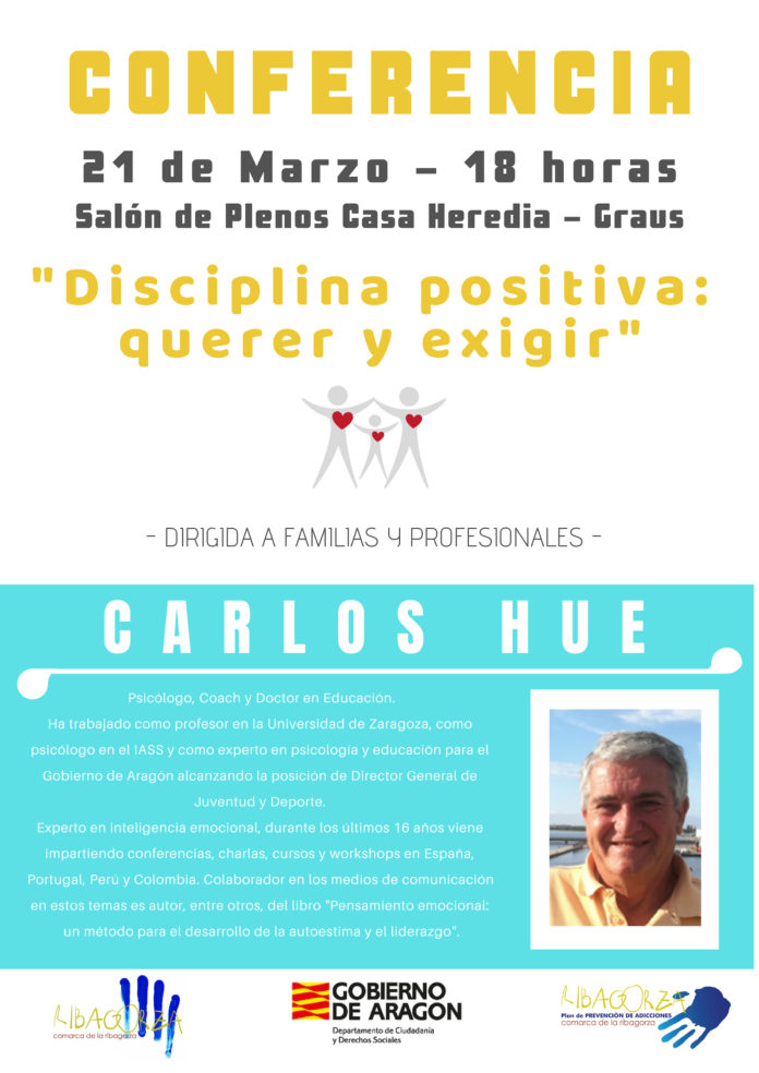 Cartel de la conferencia de Carlos Hue