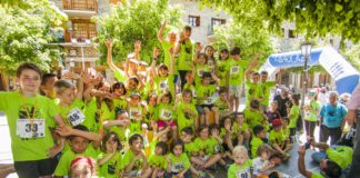Jóvenes participantes en la carrera benasquesa (Foto: Servicio especial)