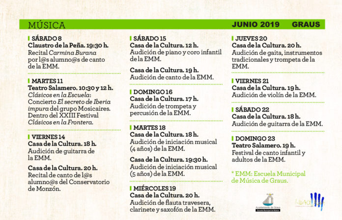 Graus Música Junio 2019