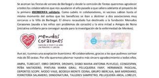 La Comisión de Fiestas de Berbegal pide colaboración para su rifa benéfica