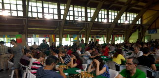 Una imagen del polideportivo de Benasque, sede del Open, en la edición de 2018 (Foto: Servicio especial)