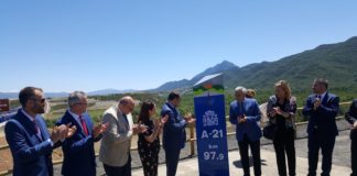 Inauguración del tramo de la A-21 entre Jaca y Santa Cilia