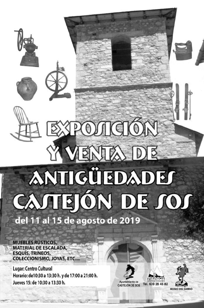Castejón de Sos Exposición y venta de Antigüedades 2019