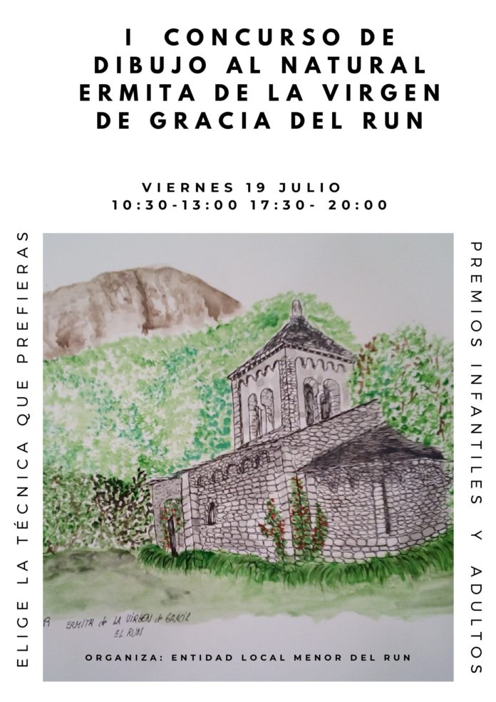 Cartel del I concurso de dibujo al natural 