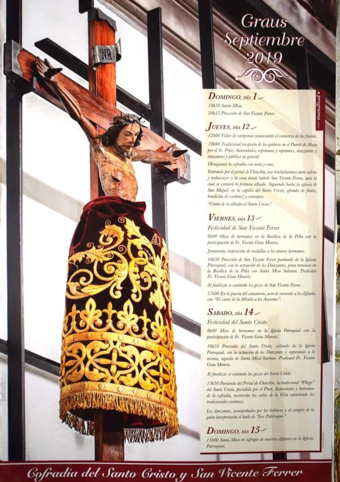 Graus Programa festivo de la Cofradía del Santo Cristo