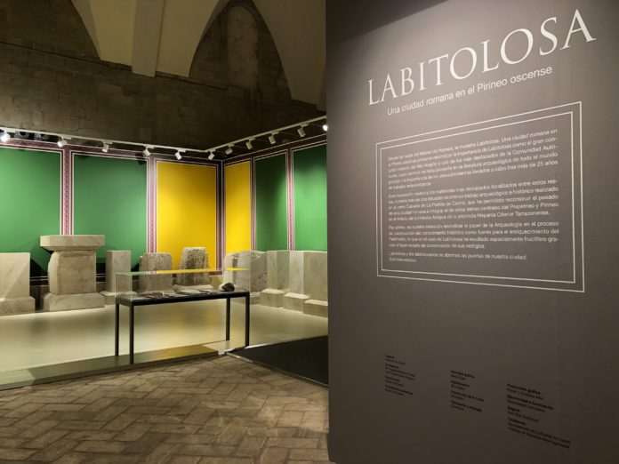 Vista de la exposición sobre Labitolosa en el museo oscense (Foto: Museo de Huesca)