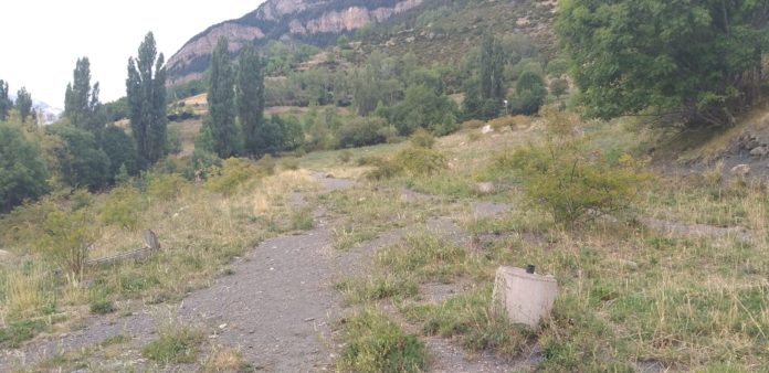 Terrenos de La Solaneta donde se encuentran las parcelas de los vecinos de Cerler (Foto: Servicio especial)