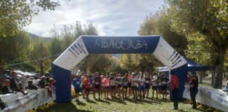 Salida de una de las pruebas del cross castejonense (Foto: SCD Ribagorza)