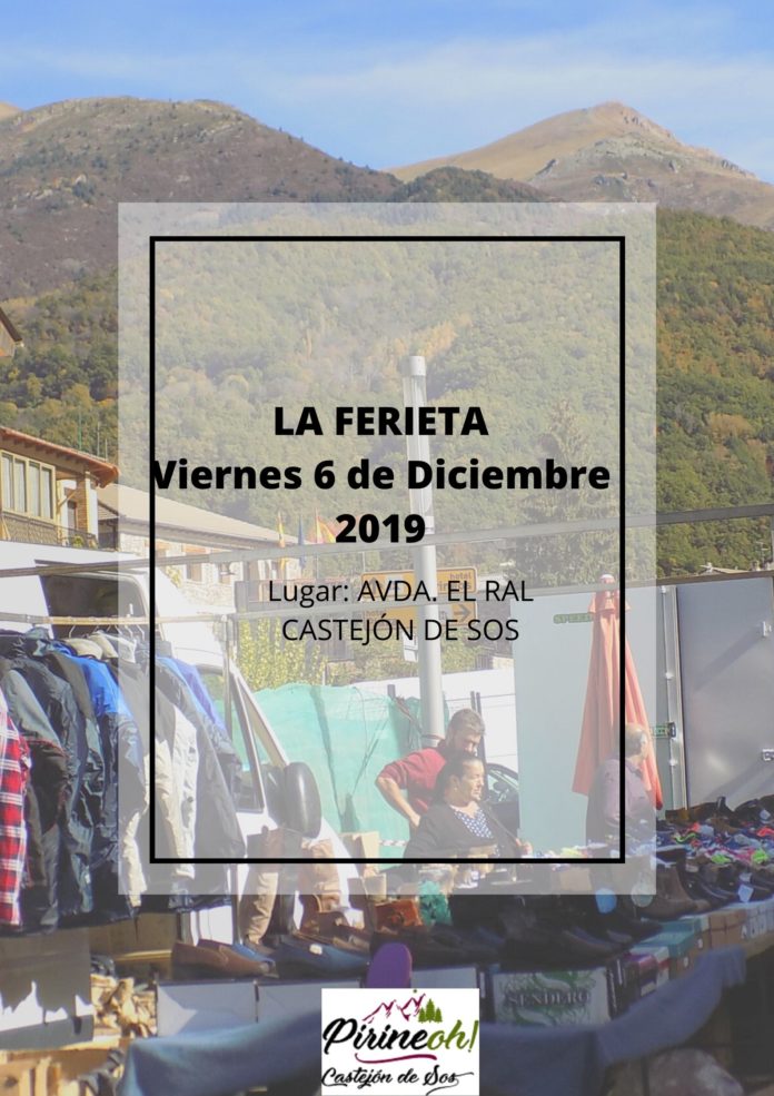 Cartel de La Ferieta 2019 en Castejón de Sos