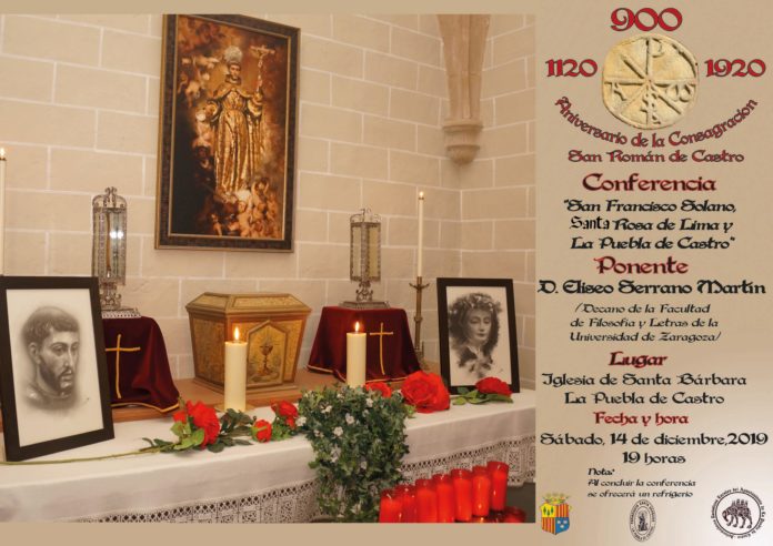 La Puebla de Castro Cartel de la conferencia de Eliseo Serrano