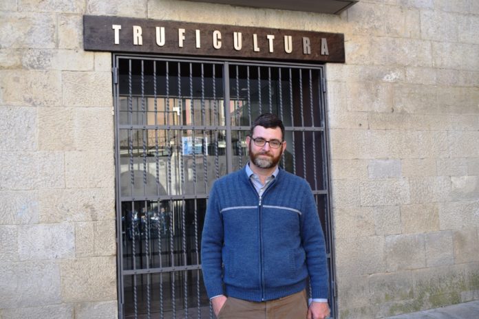 David Royo, presidente de los truferos aragoneses (Foto: Angel Gayúbar)