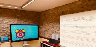 Aula de la Escuela de Música de Benasque (Foto: Servicio especial)