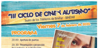 BINÉFAR: III Ciclo de Cine y Autismo de la asociación AMO
