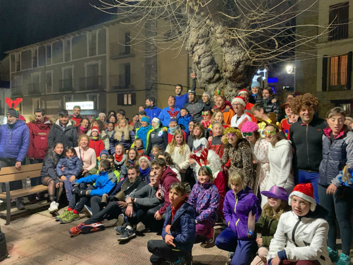 Imagen de familia de los corredores castejonenses en la San Silvestre (Foto: Servicio especial)