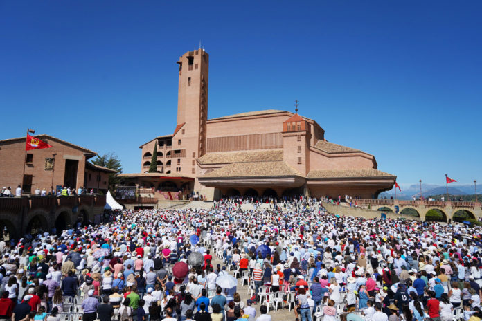 Torreciudad durante la Jornada Mariana de la Familia del pasado mes de septiembre (Foto: J.A. Arregui)07.09.19