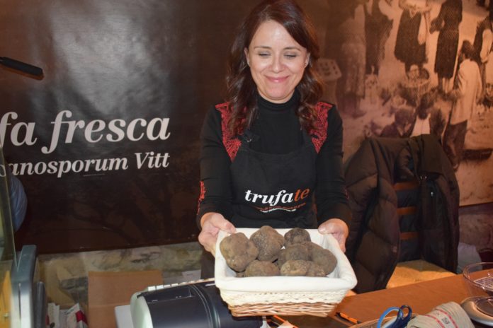 Trufas recolectadas estos últimos días (Foto: Angel Gayúbar)