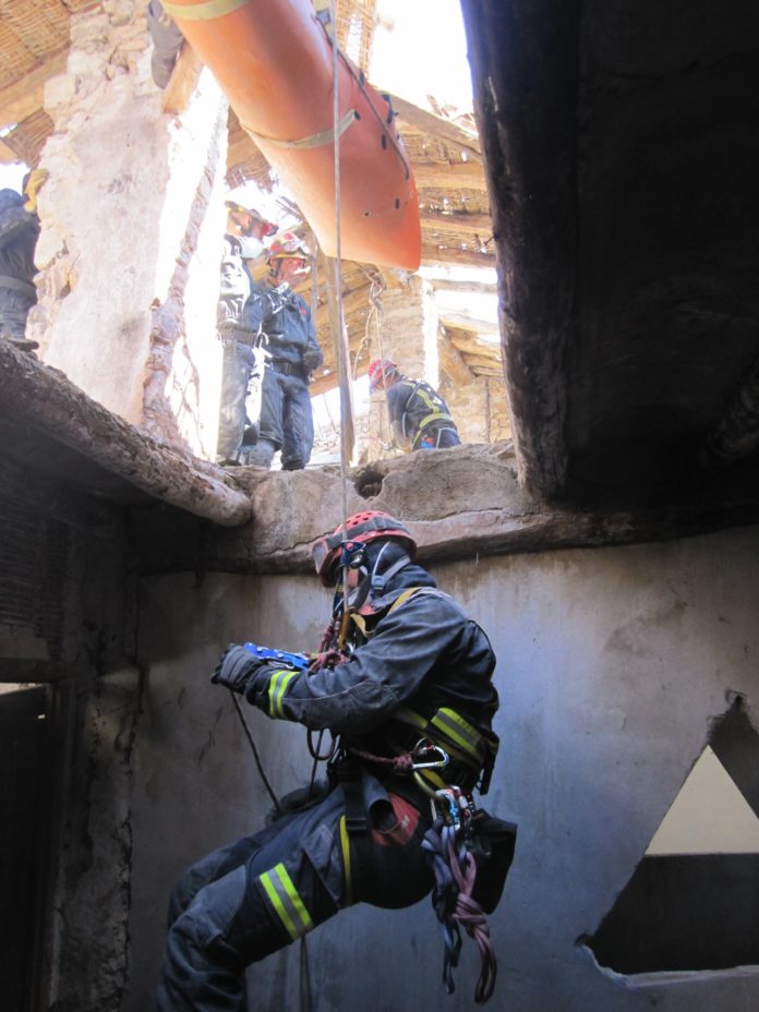 Unas anteriores maniobras en Caserras (Foto: Servicio especial)