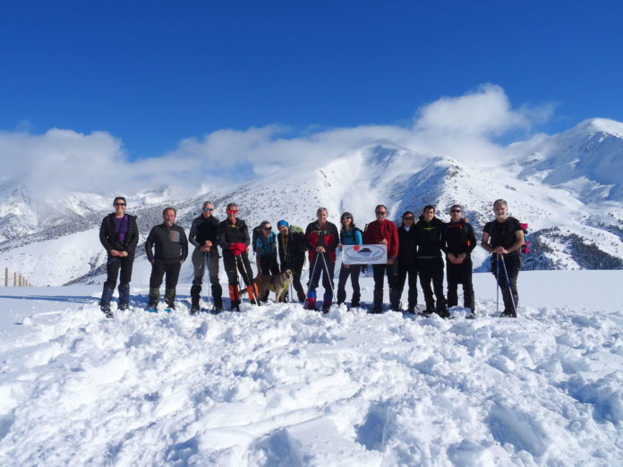 Los excursionistas del CER en el Valle de Boí (Foto: Servicio especial)