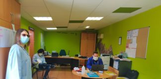 Dependencias habilitadas en Ribagorza como uno de los centros de distribución de alimentos (Foto: Servicio especial)