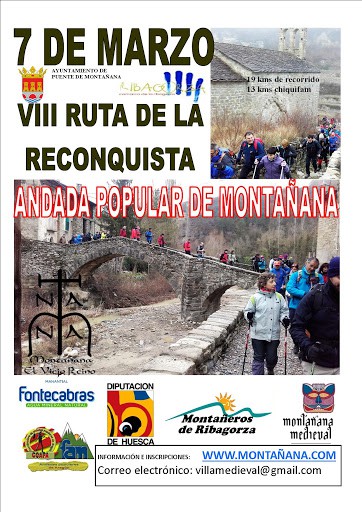 Cartel anunciador de la VIII Ruta de la Reconquista
