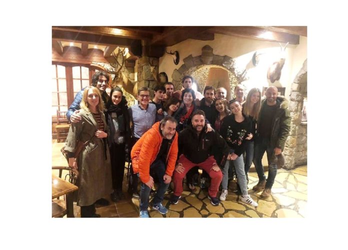 El equipo de rodaje en el Hotel Ciria, uno de los escenarios de la trama