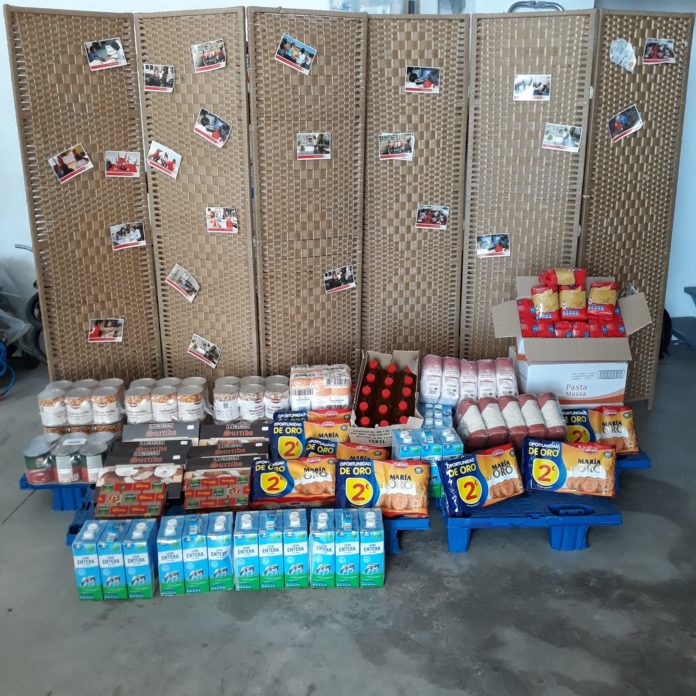 San Lorenzo del Flumen dona alimentos a Cruz Roja Monegros