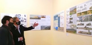 Los quince proyectos presentados para la construcción de un espacio de congresos en Aínsa se exponen en Zaragoza
