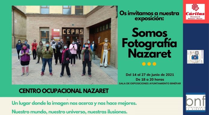 BINÉFAR: Exposición en el Centro Ocupacional Nazaret
