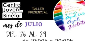 BINÉFAR: Curso de lettering en el Centro Joven
